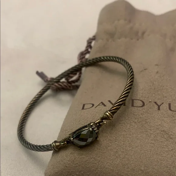 David Yurman Silver Cable Bracelet - Picture 3 of 4